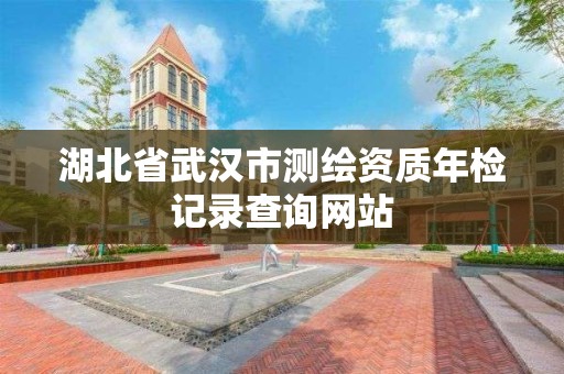 湖北省武漢市測繪資質年檢記錄查詢網站