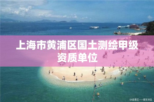 上海市黃浦區國土測繪甲級資質單位