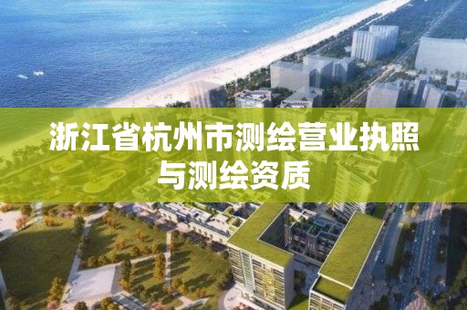 浙江省杭州市測繪營業(yè)執(zhí)照與測繪資質(zhì)