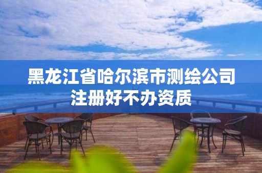 黑龍江省哈爾濱市測繪公司注冊好不辦資質