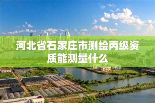 河北省石家莊市測繪丙級資質(zhì)能測量什么