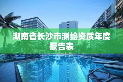 湖南省長沙市測繪資質年度報告表