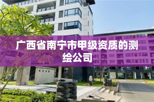 廣西省南寧市甲級資質的測繪公司