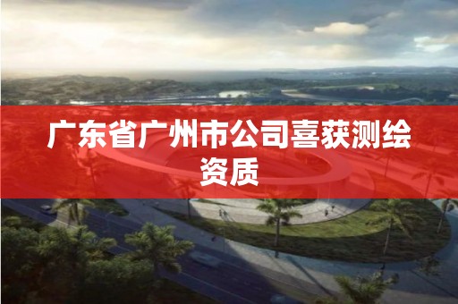 廣東省廣州市公司喜獲測繪資質(zhì)