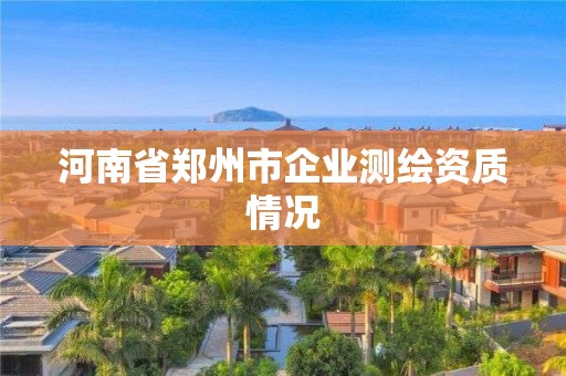 河南省鄭州市企業(yè)測繪資質(zhì)情況