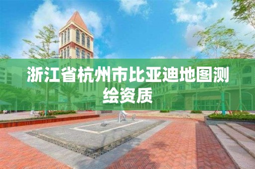 浙江省杭州市比亞迪地圖測繪資質