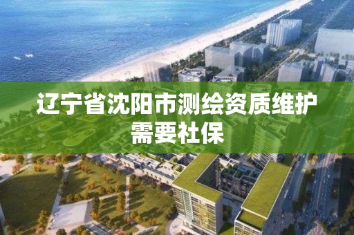 遼寧省沈陽市測繪資質維護需要社保