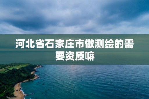 河北省石家莊市做測繪的需要資質嘛