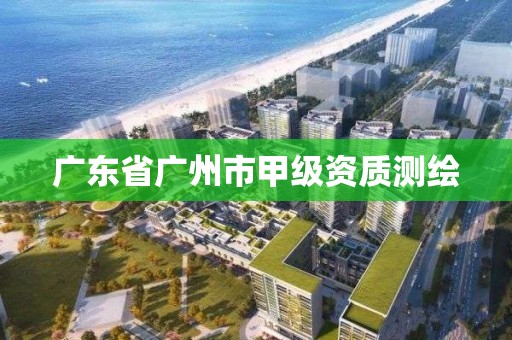 廣東省廣州市甲級資質測繪