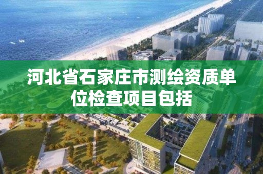 河北省石家莊市測繪資質單位檢查項目包括