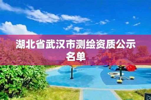 湖北省武漢市測繪資質公示名單