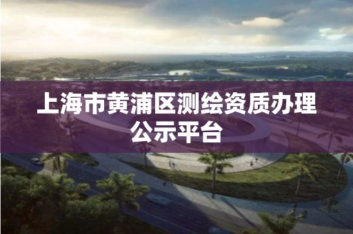 上海市黃浦區(qū)測(cè)繪資質(zhì)辦理公示平臺(tái)