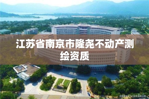 江蘇省南京市隆堯不動產(chǎn)測繪資質(zhì)