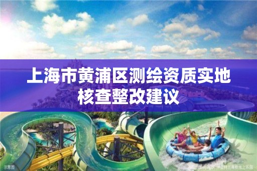 上海市黃浦區測繪資質實地核查整改建議