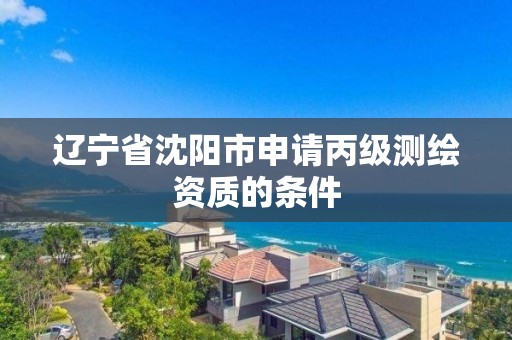 遼寧省沈陽市申請丙級測繪資質的條件