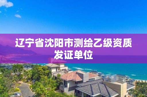 遼寧省沈陽市測繪乙級資質(zhì)發(fā)證單位