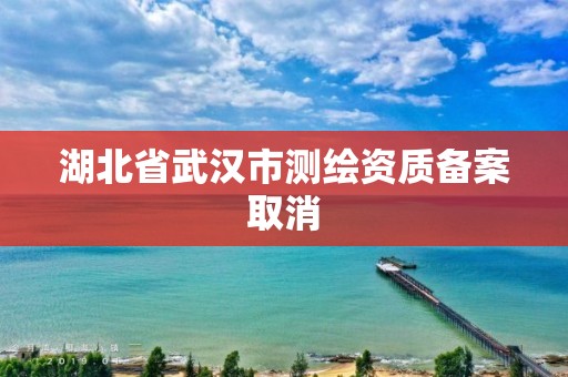 湖北省武漢市測繪資質(zhì)備案取消