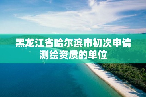 黑龍江省哈爾濱市初次申請測繪資質(zhì)的單位