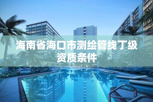 海南省海口市測繪管線丁級資質條件