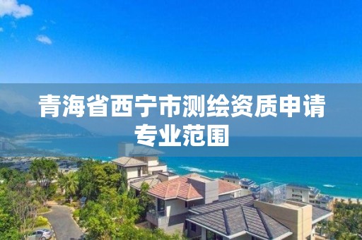 青海省西寧市測繪資質申請專業范圍