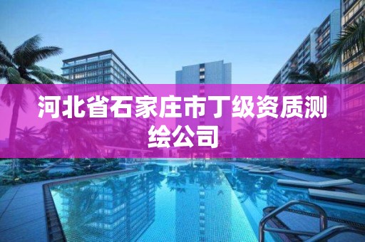 河北省石家莊市丁級資質測繪公司