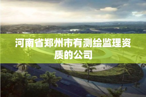 河南省鄭州市有測繪監理資質的公司