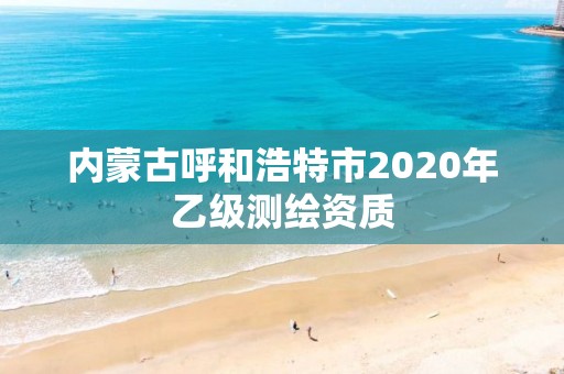 內蒙古呼和浩特市2020年乙級測繪資質