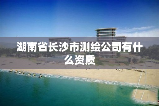 湖南省長沙市測繪公司有什么資質