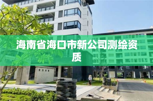 海南省海口市新公司測繪資質