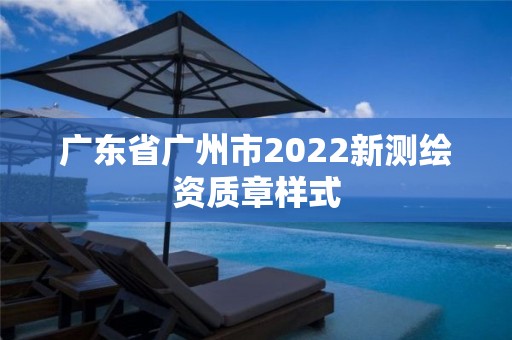 廣東省廣州市2022新測繪資質章樣式