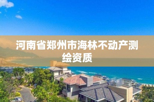 河南省鄭州市海林不動產(chǎn)測繪資質(zhì)