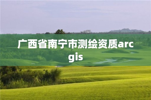 廣西省南寧市測繪資質(zhì)arcgis