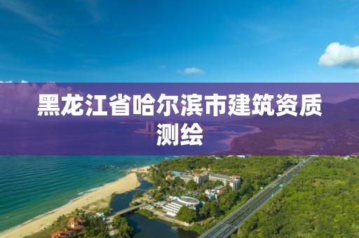 黑龍江省哈爾濱市建筑資質測繪