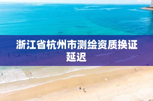 浙江省杭州市測繪資質換證延遲