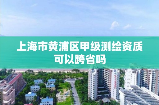 上海市黃浦區甲級測繪資質可以跨省嗎