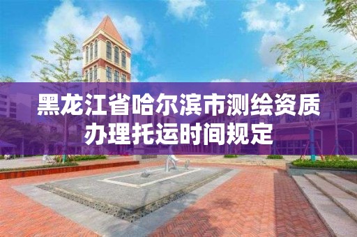 黑龍江省哈爾濱市測繪資質辦理托運時間規定