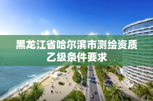 黑龍江省哈爾濱市測繪資質乙級條件要求