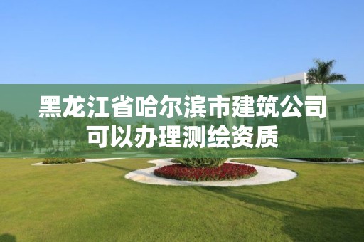 黑龍江省哈爾濱市建筑公司可以辦理測繪資質