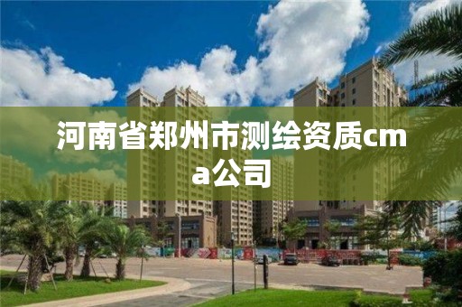 河南省鄭州市測繪資質(zhì)cma公司