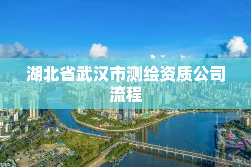 湖北省武漢市測繪資質(zhì)公司流程