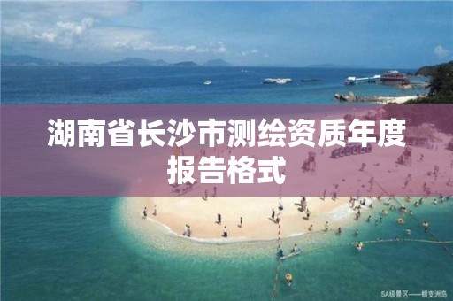 湖南省長沙市測繪資質年度報告格式