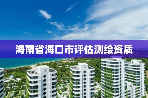 海南省海口市評估測繪資質