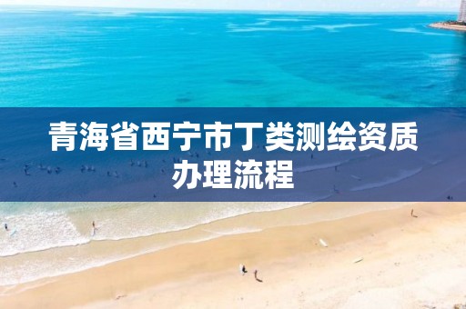 青海省西寧市丁類測繪資質(zhì)辦理流程