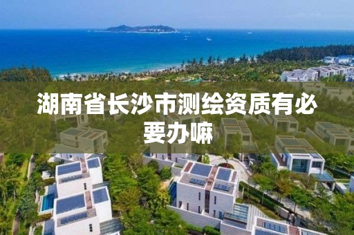 湖南省長沙市測繪資質有必要辦嘛