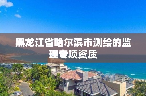 黑龍江省哈爾濱市測繪的監理專項資質