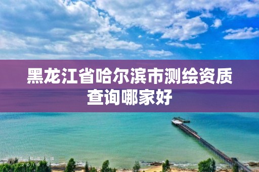 黑龍江省哈爾濱市測繪資質(zhì)查詢哪家好