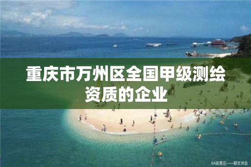 重慶市萬州區全國甲級測繪資質的企業