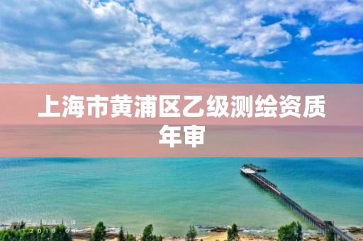 上海市黃浦區乙級測繪資質年審