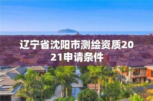 遼寧省沈陽市測繪資質2021申請條件