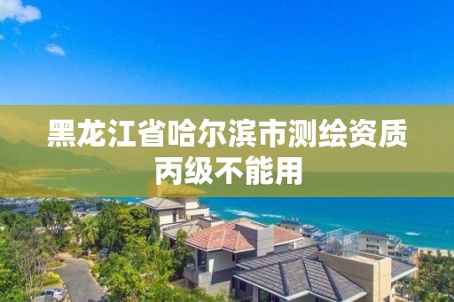 黑龍江省哈爾濱市測繪資質丙級不能用